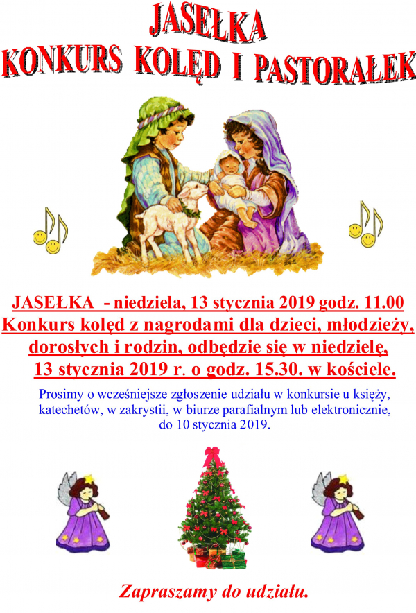 JASEŁKA.   KONKURS  KOLĘD  I  PASTORATAŁEK.